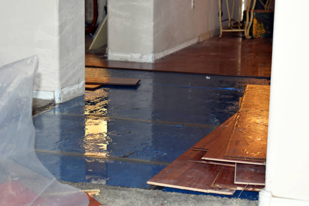 Professional Burst Pipe Water Damage technician working in Jefferson City, MO